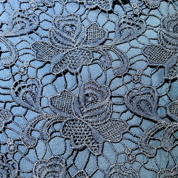 Navy BANANA REPUBLIC Lace Mini Skirt, Navy Blue Size 8 - Picture 2 of 7